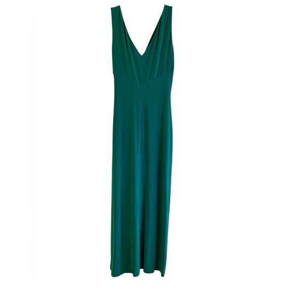Lauren Ralph Lauren Green Evening Dress Size 4 Twist Front Sleeveless Formal - Picture 6 of 7